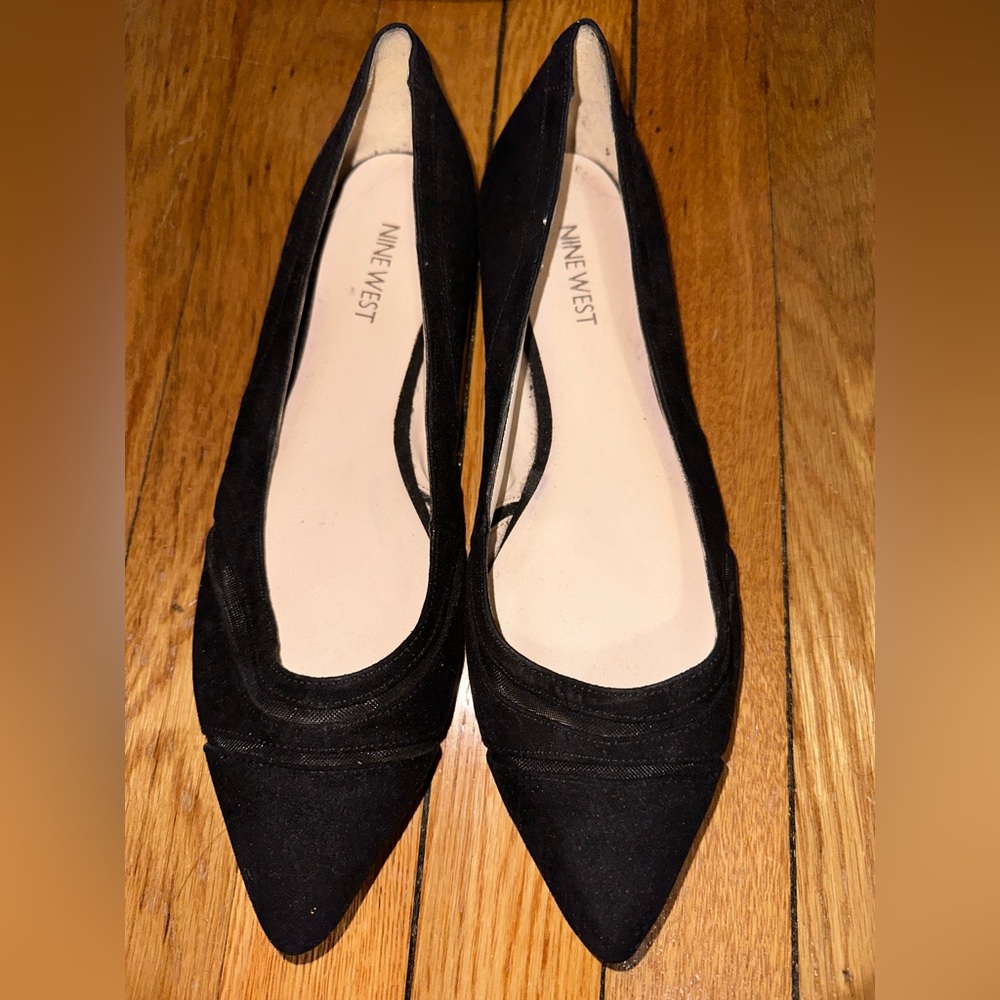 Nine West black flats